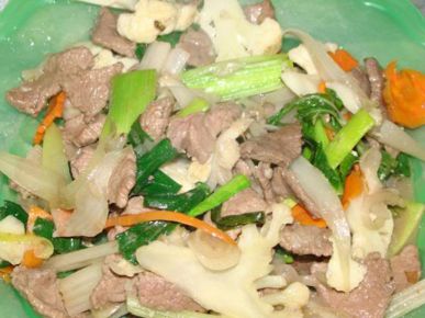 Thịt xào thập cẩm