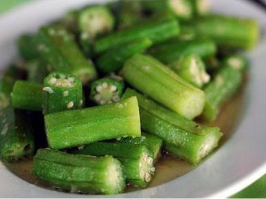 Đậu bắp xào tỏi